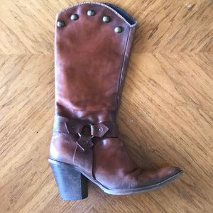 Genuine leather boots from local boutique.